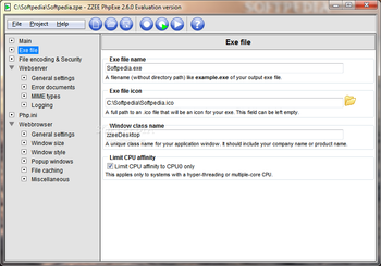 ZZEE PHPExe screenshot 2