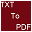 Free Text to PDF Convert icon