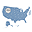 Golden SpotsMap of USA icon