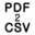 Portable PDF2CSV icon
