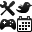 Wireframe black and white icon set 1