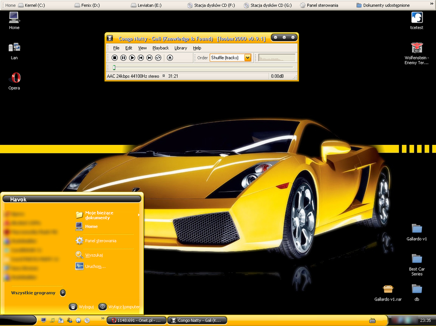 Lamborghini Gallardo Theme for Windows XP