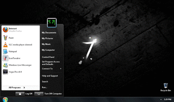 Windows 7 Dark Theme For XP screenshot