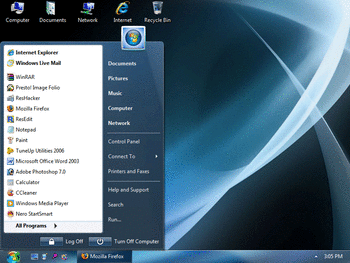 Windows 7 Glass screenshot
