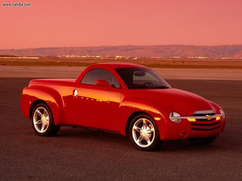 2003 Chevy SSR Convertible Red Truck screenshot