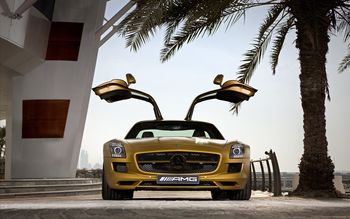 2010 Mercedes Benz SLS AMG Desert Gold 2 screenshot