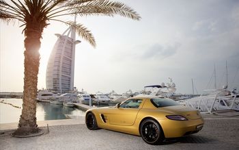 2010 Mercedes Benz SLS AMG Desert Gold 3 screenshot