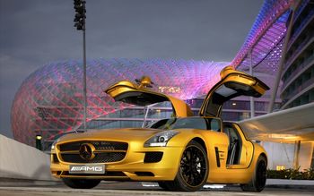 2010 Mercedes Benz SLS AMG Desert Gold 5 screenshot