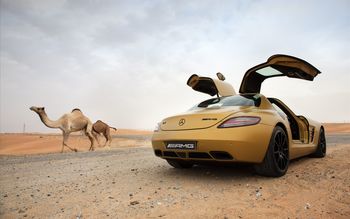 2010 Mercedes Benz SLS AMG Desert Gold 8 screenshot