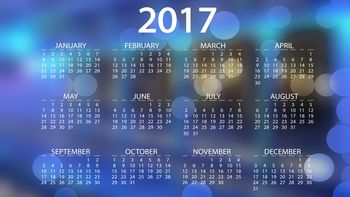 2017 Calendar screenshot