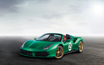 2017 Ferrari 488 Spider The Green Jewel 4K screenshot