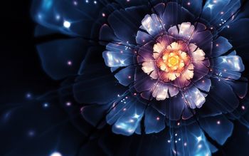 3D Abstract Flower 4K screenshot