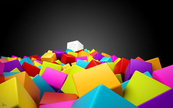 3D Colorful Squares screenshot
