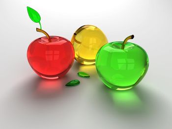 3D Glass Apples screenshot
