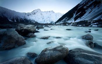 A Melting Glacier In New Zealand screenshot