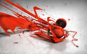 Abstract Music Headphones screenshot