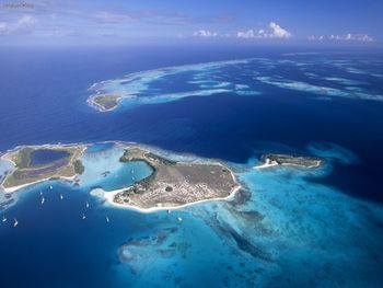 Aerial View Of Archipelago Los Roques, Venezuela screenshot