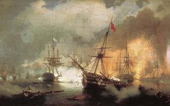 Aivazovsky, Ivan C. Ru, 1817-1900 - M. Sea Battle Near Navarino, 1846 screenshot