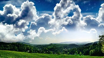 Angry Clouds Over Hillside screenshot