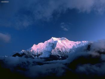 Annapurna Ii M From Ghyaru Marsyangdi Valley Himalayas Nepal screenshot