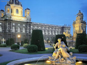 Austrian Garden At Twilight, Vienna screenshot
