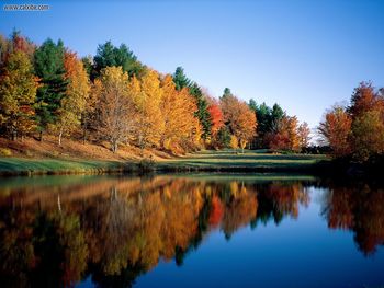 Autumn Reflections Vermont screenshot