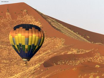 Ballooning Over The Namib Desert Namibia Africa screenshot