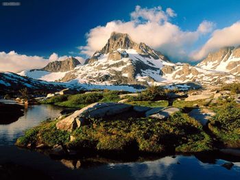 Banner Peak And Thousand Island Lake Ansel Adams Wilderness California screenshot