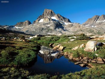 Banner Peak And Thousand Island Lake Inyo National Forest Sierra Nevada California screenshot