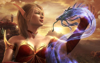 Blood Elf World Of Warcraft screenshot