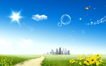 Blue Sky & City screenshot