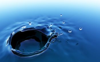 Blue Water Drop screenshot