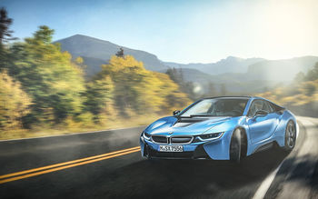 BMW i8 Blue screenshot