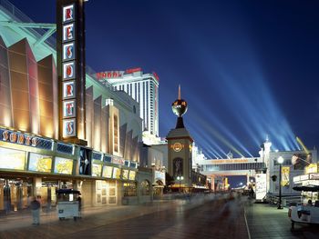 Boardwalk Casinos At Dusk, Atlantic City, New Jersey screenshot