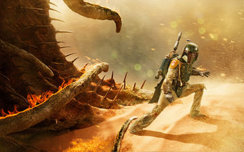 Boba Fett Return of the Jedi Artwork screenshot