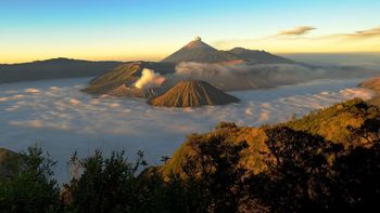 Bromo Volcano At Sunrise, Java, Indonesia screenshot
