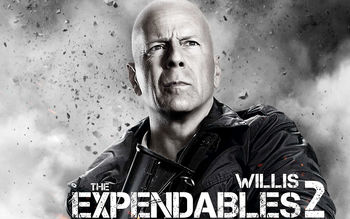 Bruce Willis in Expendables 2 screenshot