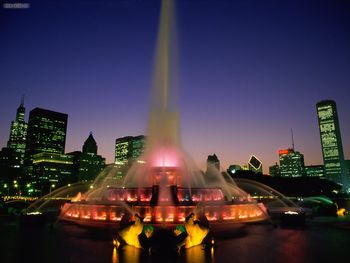Buckingham Fountain Chicago Illinois screenshot