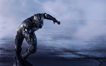 Captain America Civil War Black Panther 4K screenshot