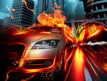 Car in Fire City HQ screenshot