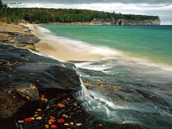 Chapel Beach Lake Superior Pictured Rocks National Lakeshore Michigan screenshot