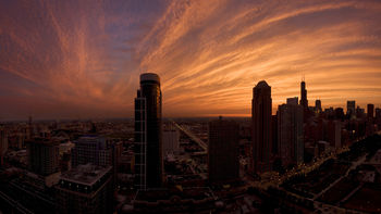 Chicago Skyscrapers at Twilight screenshot