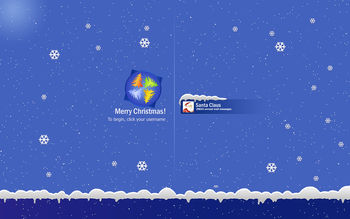 Christmas login screenshot