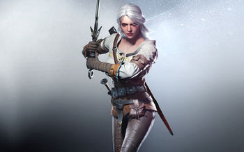 Ciri in The Witcher 3 Wild Hunt screenshot