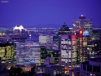 City Lights Of Montreal Quebec screenshot