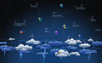 Cloud lightnings screenshot