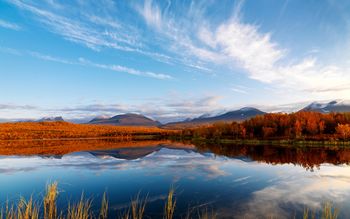 Clouds Autumn Reflection screenshot