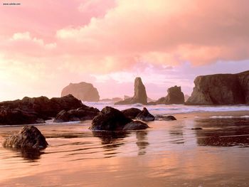 Coastal Sunset Face Rock State Park Bandon Oregon screenshot