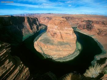 Colorardo River At Horseshoe Bend Glen Canyon Arizona screenshot