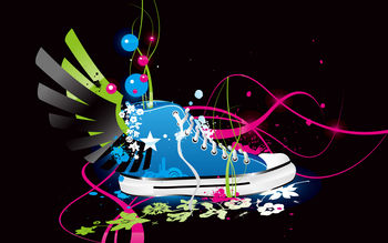 Colorful Vector Shoe HD screenshot